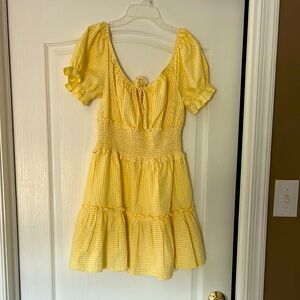 Yellow Gingham Dress